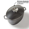 Bräter Schmortopf Oval 39x26 cm | mit Deckel