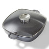 Servierpfanne Eckig 32 cm | mit Deckel