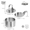 Dessertringe Speiseringe Rund Set 8-teilig | Edelstahl
