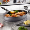 Fisch- und Schnitzelpfanne Oval 35x24 cm | mit Deckel