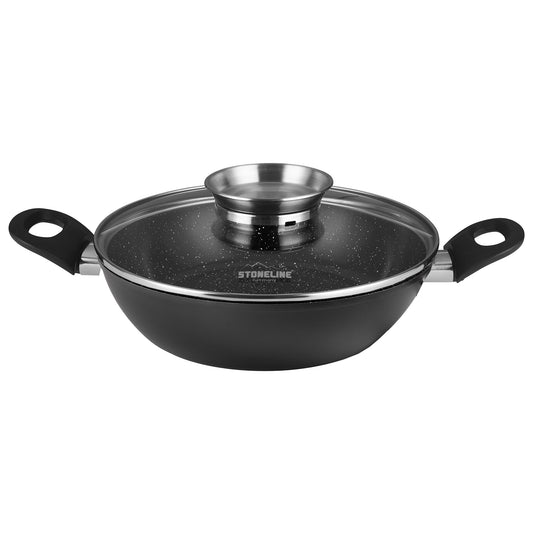 Keramik Servierpfanne 28 cm | mit Deckel