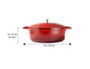 Gourmet Bräter 32x25 cm mit Deckel, Induktion geeignet