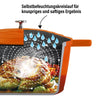 Cocotte Bräter Rund 28 cm Orange | mit Deckel