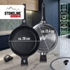 Schmorpfanne 28 cm | mit Deckel - Grau