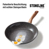 Keramik Kochgeschirr-Set 14-teilig | mit Deckeln - Holzoptik